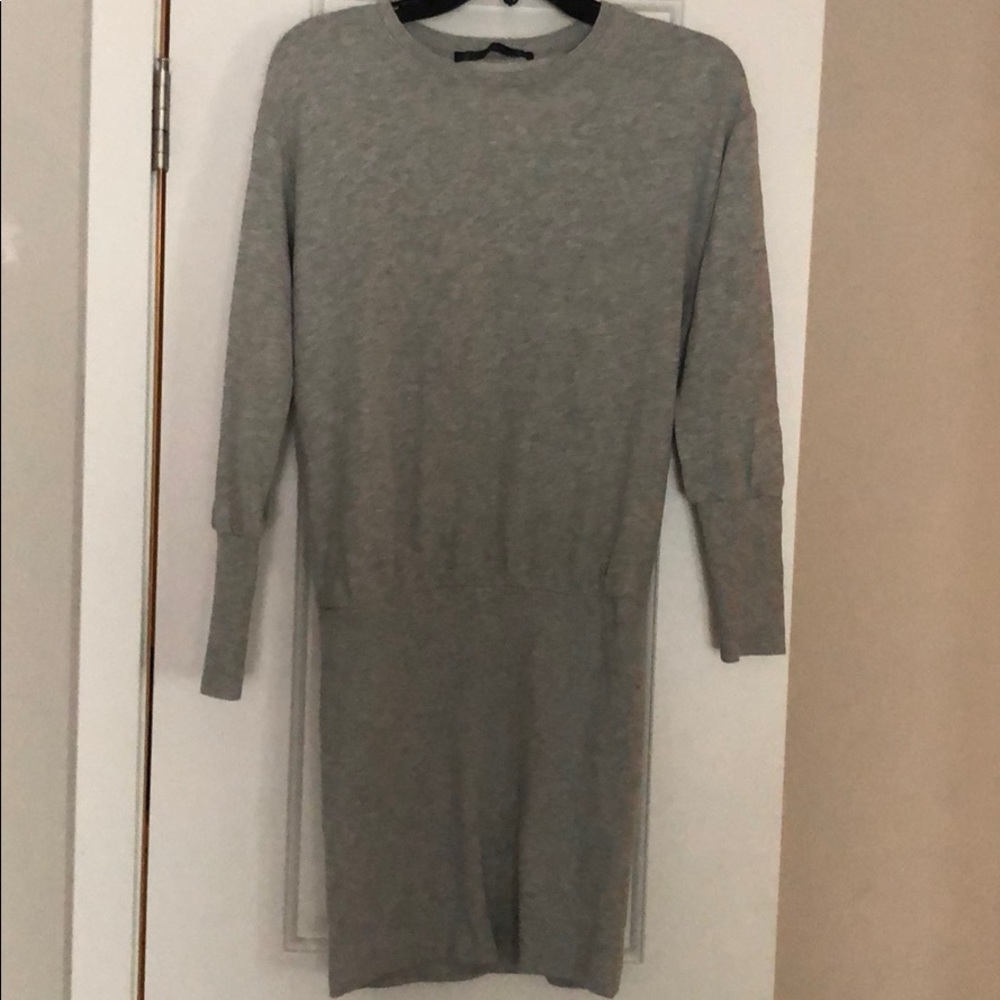 Zara trf grey sweater dress